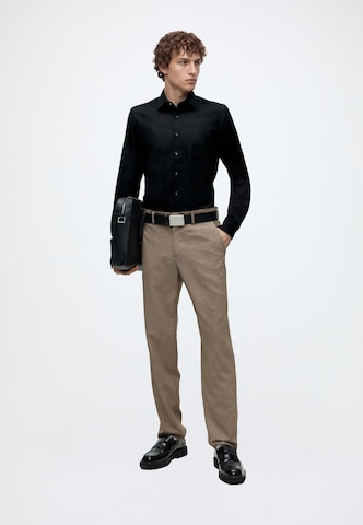 OLYMP Slim fit Πουκάμισο για το γραφείο 'Level 5' σε μαύρο