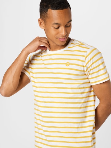 KnowledgeCotton Apparel Shirt 'Slub' in Yellow