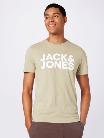 JACK & JONES Тениска в зелено: отпред