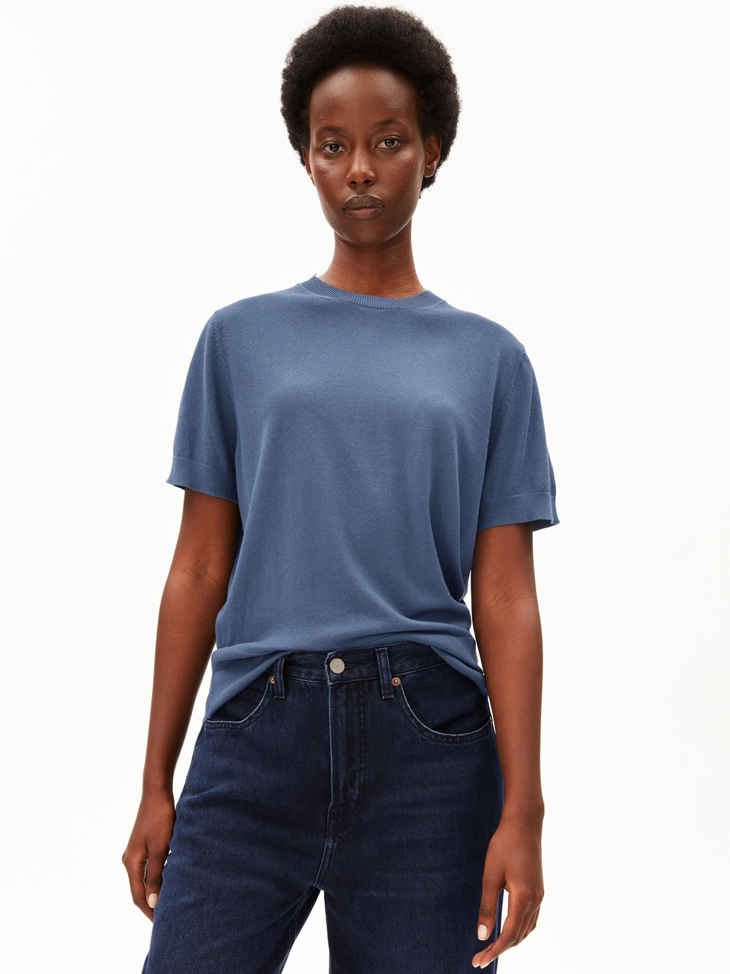 ARMEDANGELS Trui in Blauw: voorkant