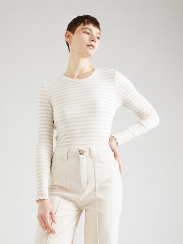 Maglietta 'ANNA' di SELECTED FEMME in beige: frontale