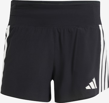 ADIDAS PERFORMANCE Slimfit Sportbroek 'Adizero' in Zwart: voorkant