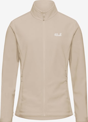 JACK WOLFSKIN Bluza polarowa funkcyjna 'TAUNUS 200' w kolorze beżowy: przód