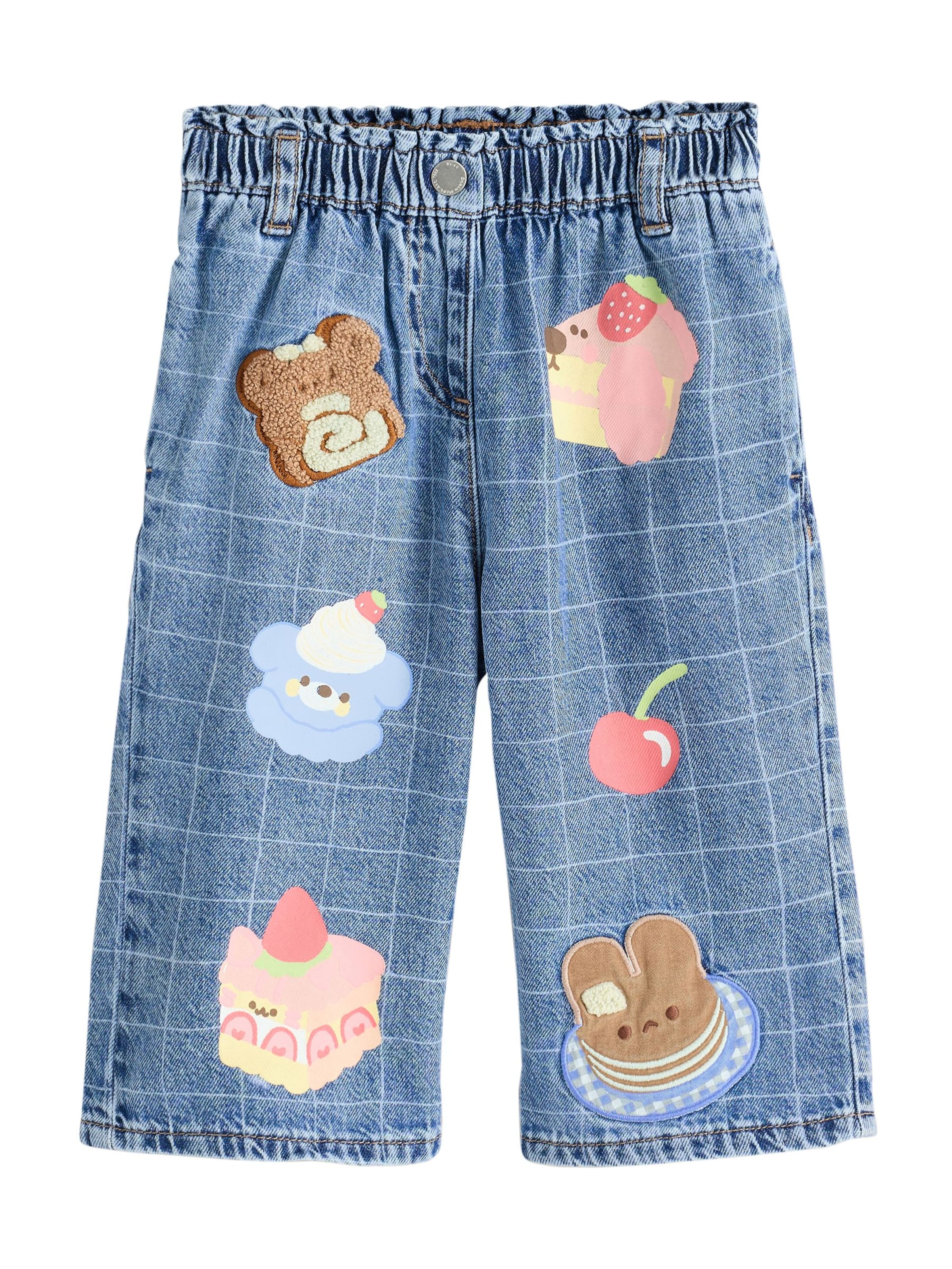 Wide Leg Jean Next en bleu : devant