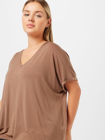 Vero Moda Curve Shirt 'AYA' in Brown
