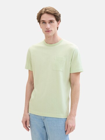 T-Shirt TOM TAILOR en vert : devant