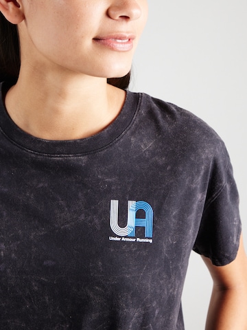UNDER ARMOUR Funktsionaalne särk 'Run', värv must
