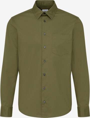 Coupe regular Chemise 'Schwarze Rose' SEIDENSTICKER en vert : devant