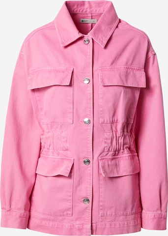Gina Tricot Between-Season Jacket in Pink: front