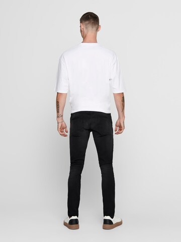 Slimfit Jeans 'Loom' di Only & Sons in nero