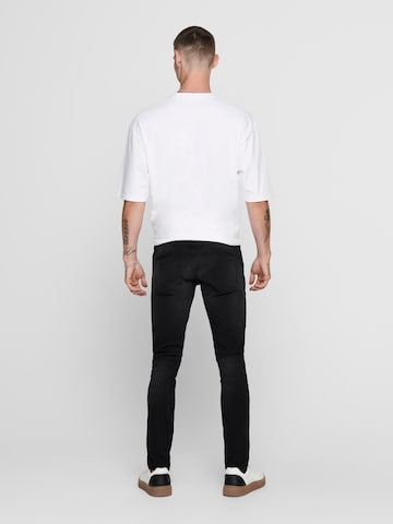 Only & Sons Skinny Jeans 'Loom' in Schwarz