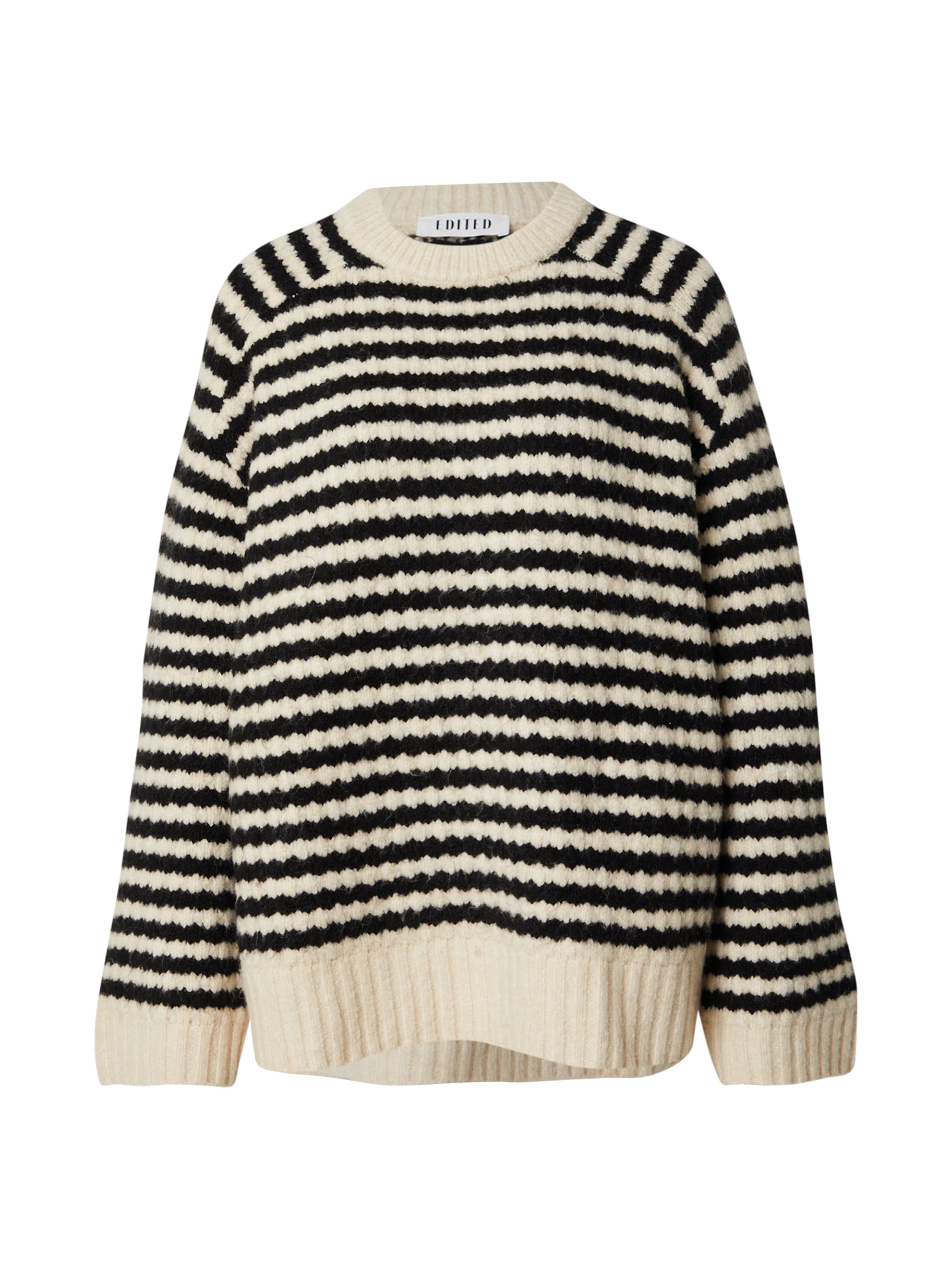 EDITED Pullover 'Lennon' in Schwarz: Vorderseite