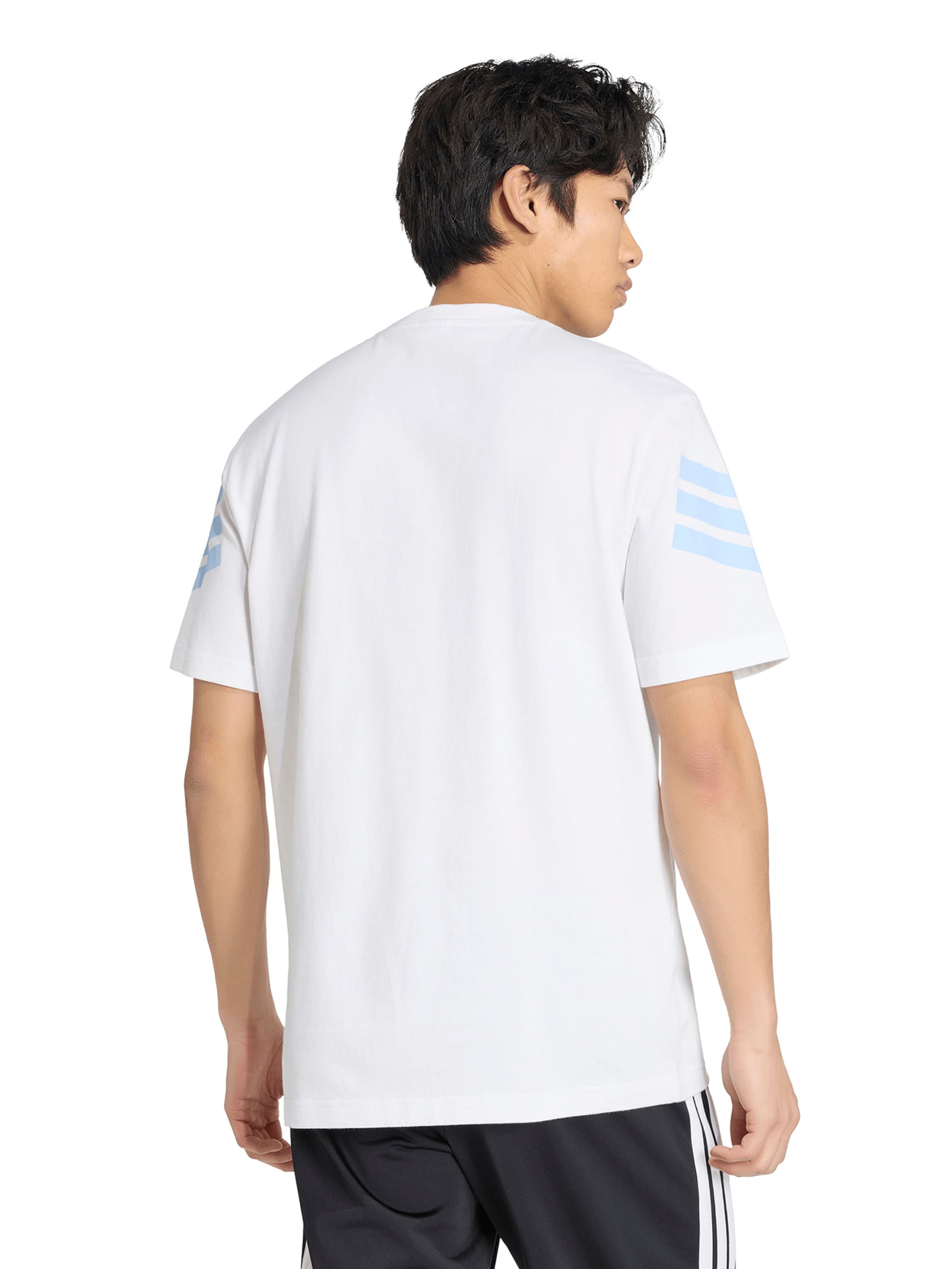 Tricou funcțional de la ADIDAS SPORTSWEAR pe alb: spate