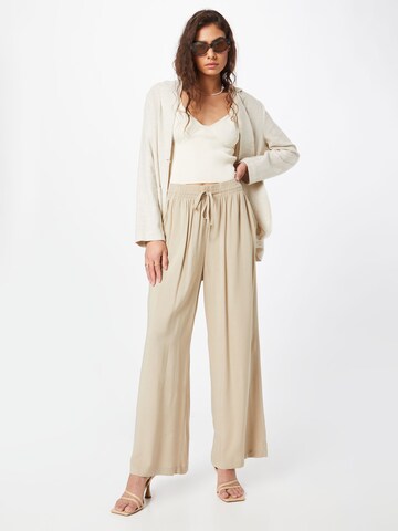 Gina Tricot Wide leg Trousers 'Disa' in Grey