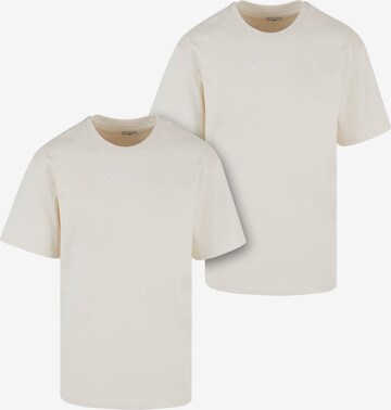 T-Shirt Karl Kani en beige : devant