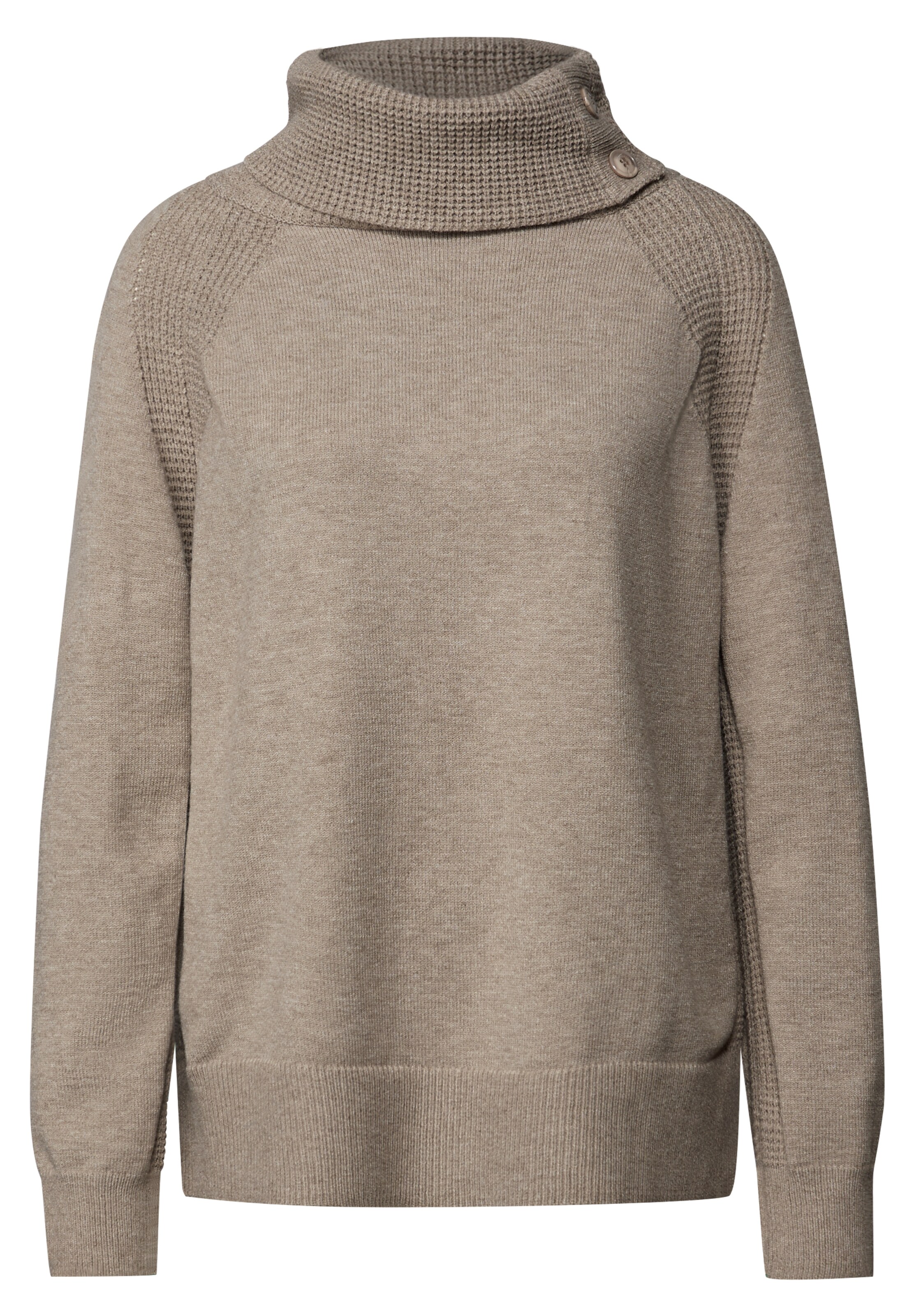 STREET ONE Pullover in Beige: Vorderseite