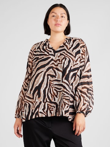 ONLY Carmakoma Blouse 'KAIA' in Zwart: voorkant