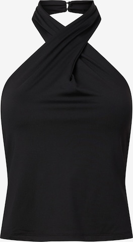 Top di PIECES in nero: frontale
