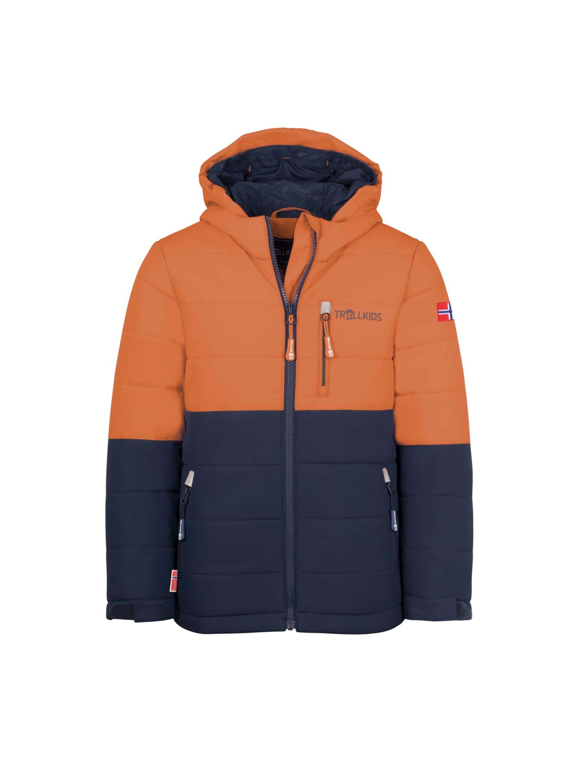 TROLLKIDS Winter Jacket in Green: front