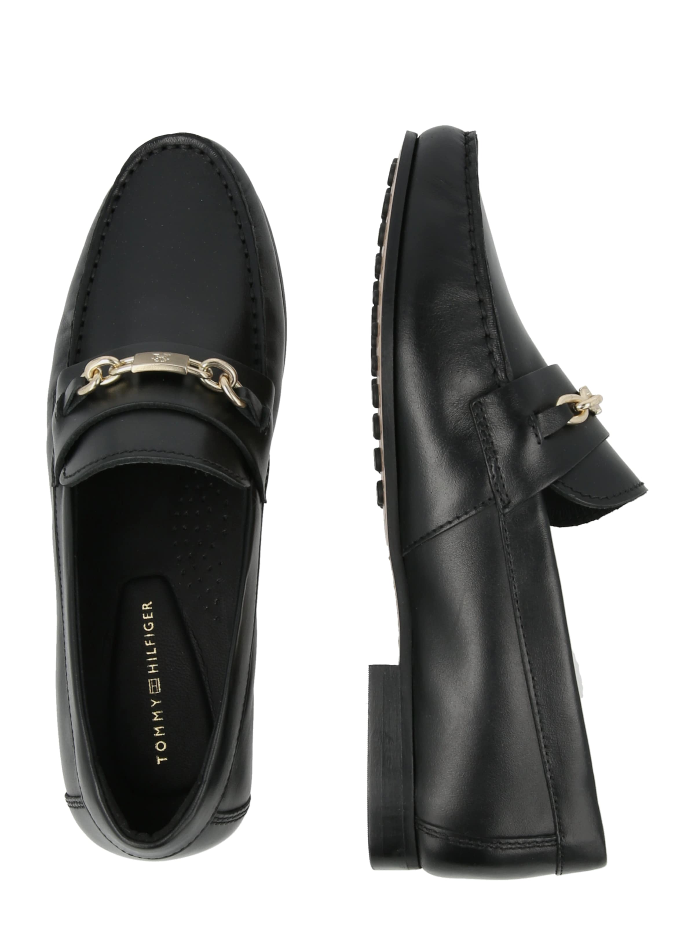 juoda TOMMY HILFIGER Mokasinai