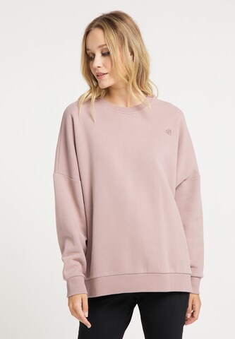 Sweat-shirt DreiMaster Vintage en rose : devant