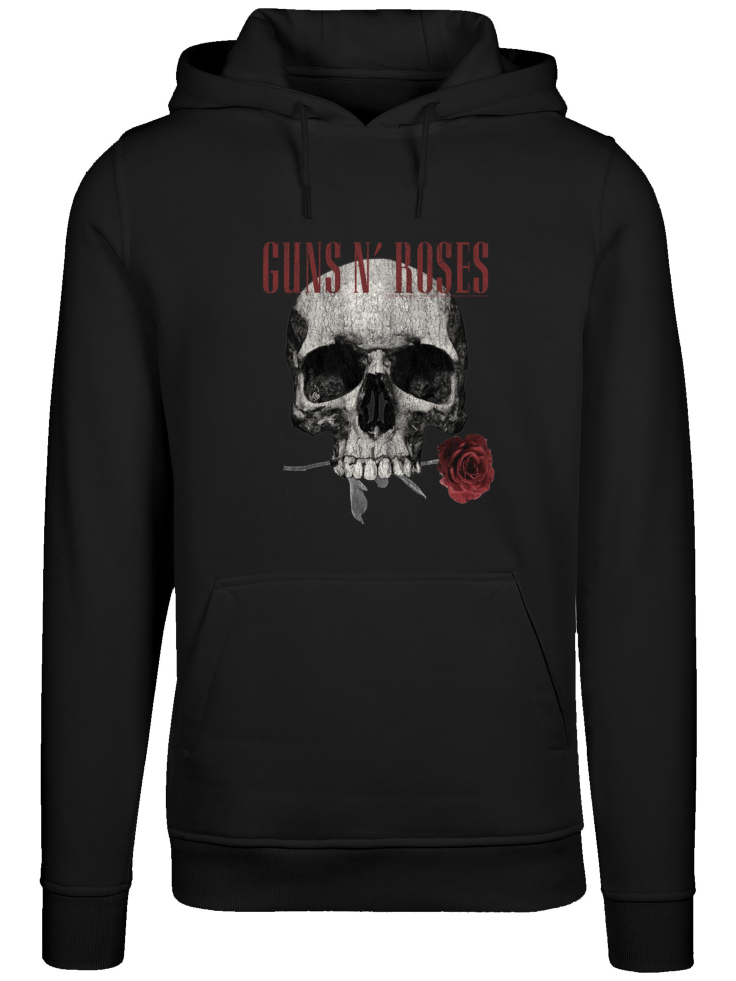 F4NT4STIC Sweatshirt 'Guns 'n' Roses' in Schwarz: Vorderseite