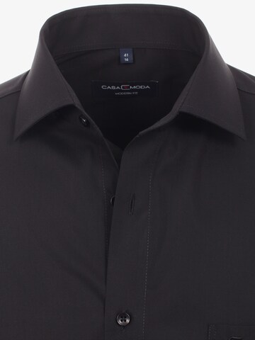 CASAMODA Regular fit Button Up Shirt in Black