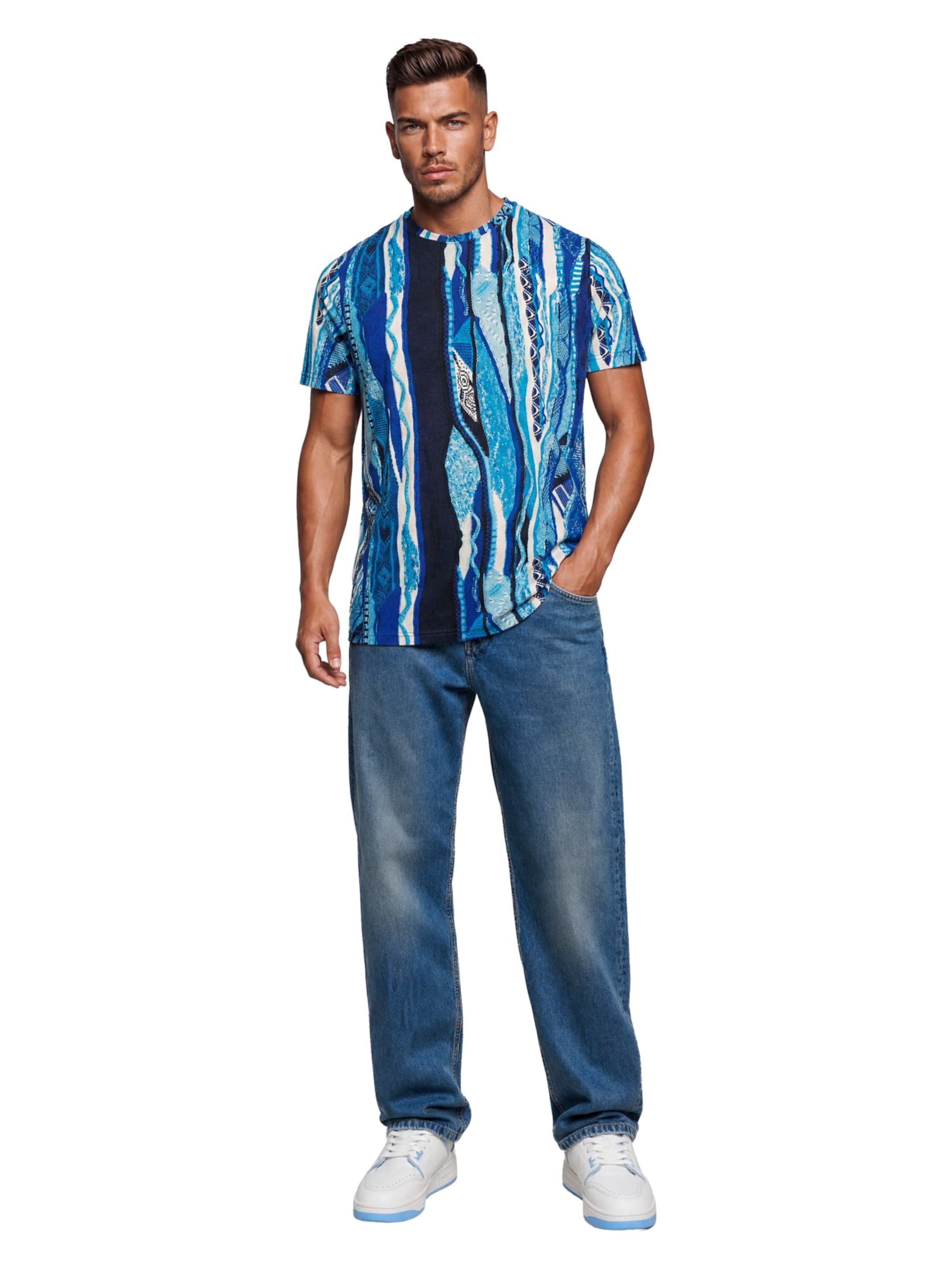 T-Shirt ' Fiaider ' Carlo Colucci en bleu
