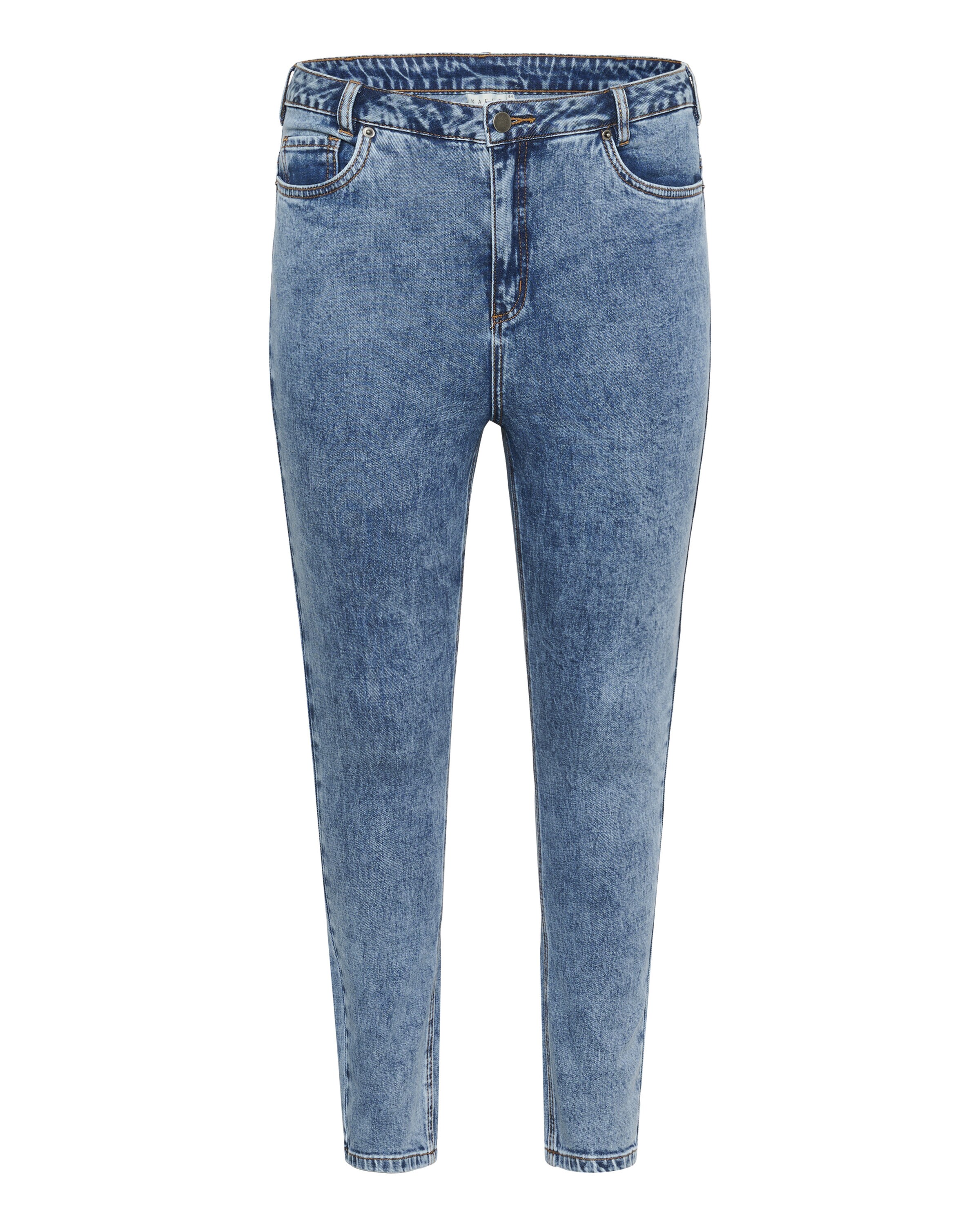 Coupe slim Jean 'Elona' KAFFE CURVE en bleu : devant