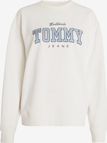 Sweat-shirt Tommy Jeans en blanc : devant