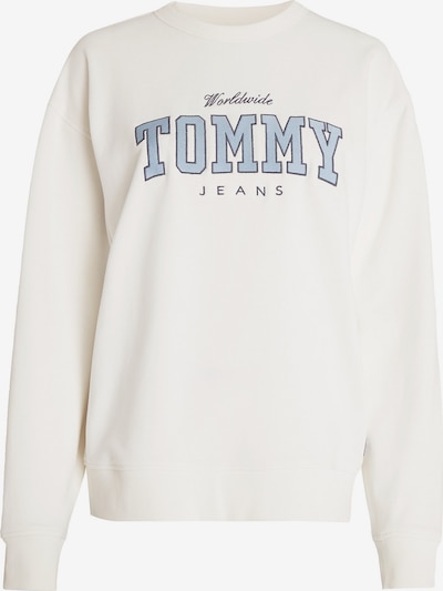 Bluză de molton Tommy Jeans pe albastru / alb, Vizualizare produs