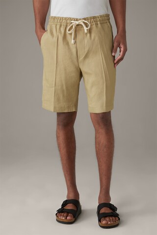 Regular Pantalon à plis 'Kaji' STRELLSON en beige : devant