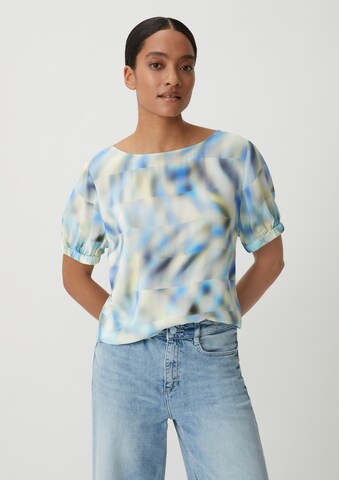 COMMA Blouse in Blauw: voorkant