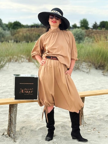 IUnique Blouse 'Kimono Blouse' in Brown