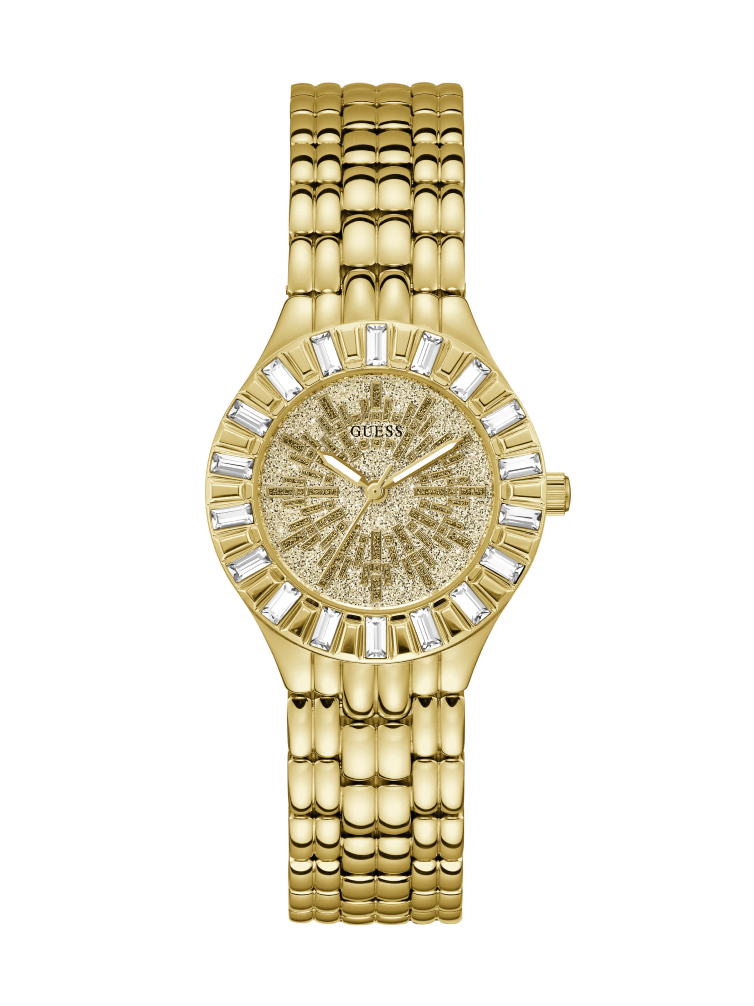GUESS Uhr 'Firework' in Gold: Vorderseite
