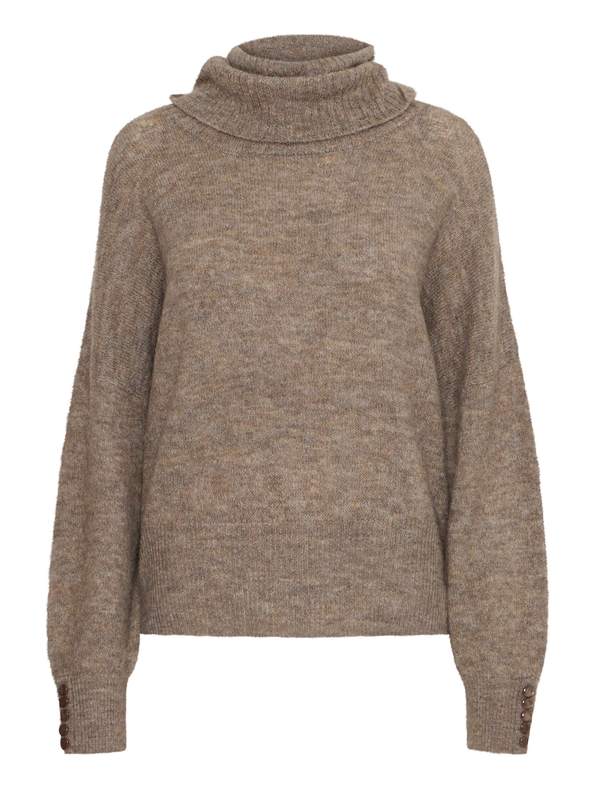 ICHI Sweater 'Kamara' in Brown: front