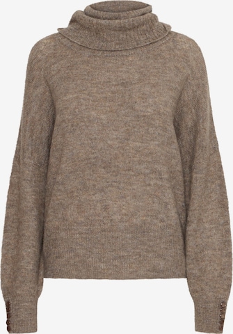 ICHI Sweater 'Kamara' in Brown: front