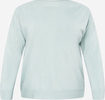 ONLY Carmakoma Пуловер 'Melina' в синьо: отпред