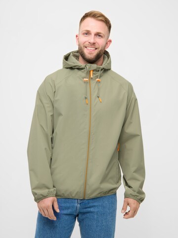 Derbe Performance Jacket 'Packby' in Green: front