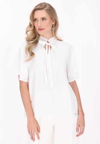 DreiMaster Klassik Блузка 'Classic Look' в Белый: спереди