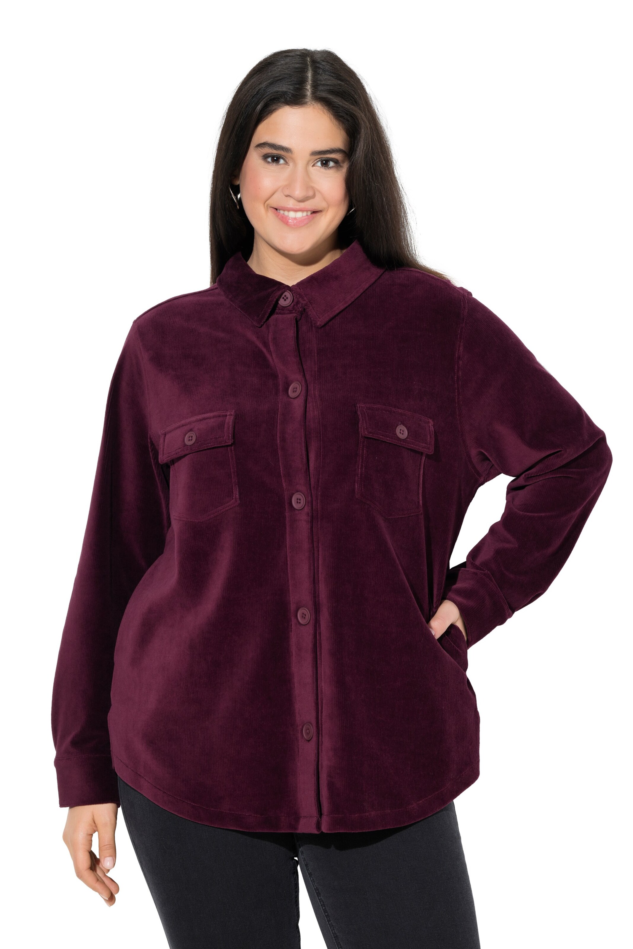 Ulla Popken Jacke in Lila: Vorderseite