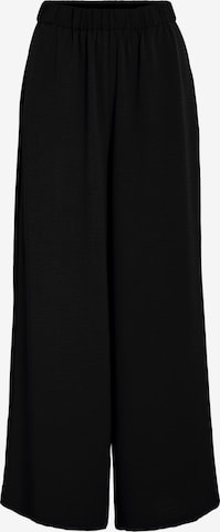 Wide leg Pantaloni 'VIRELLA' de la VILA pe negru: față