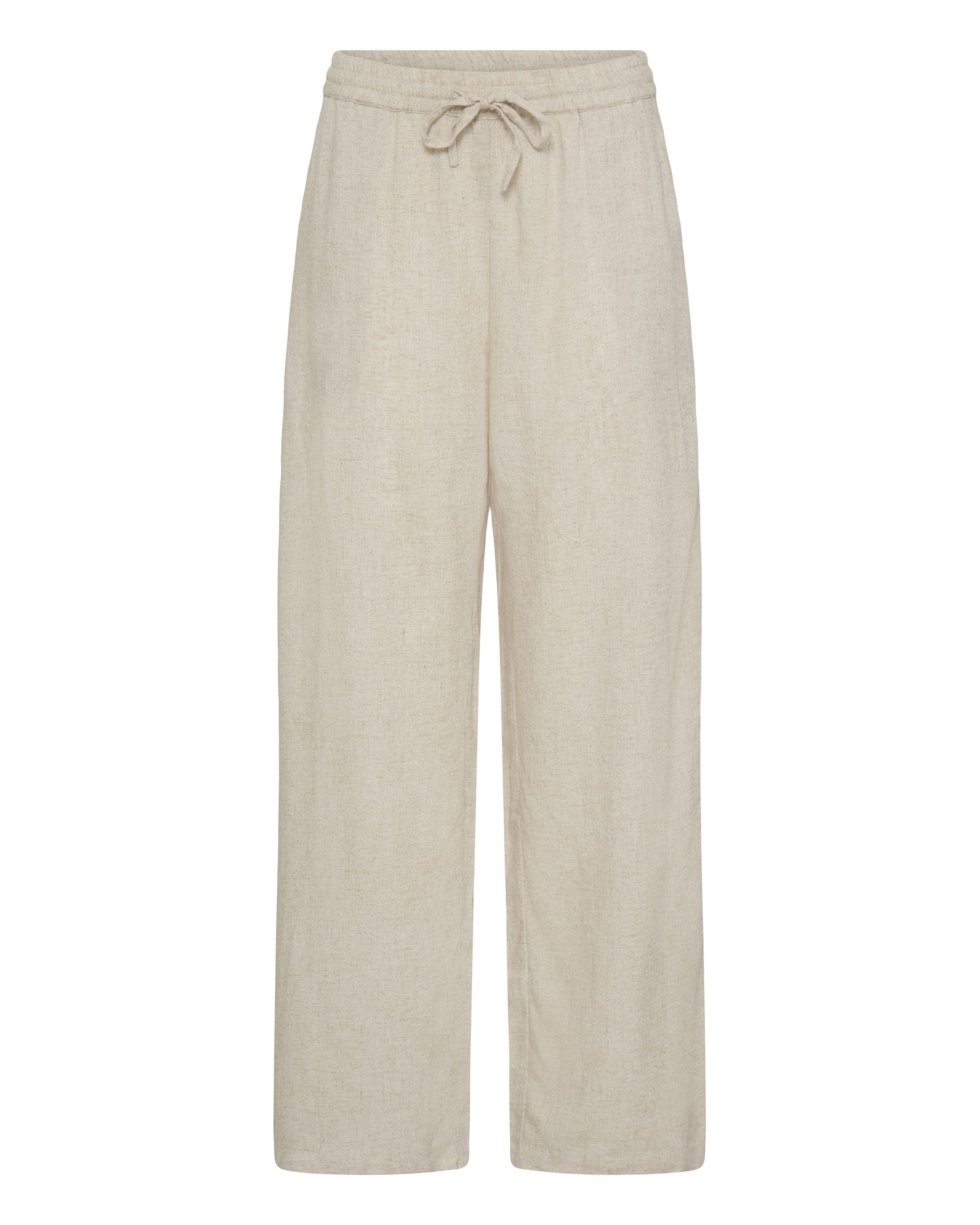 Wide Leg Pantalon 'FRJETT' Fransa en beige : devant