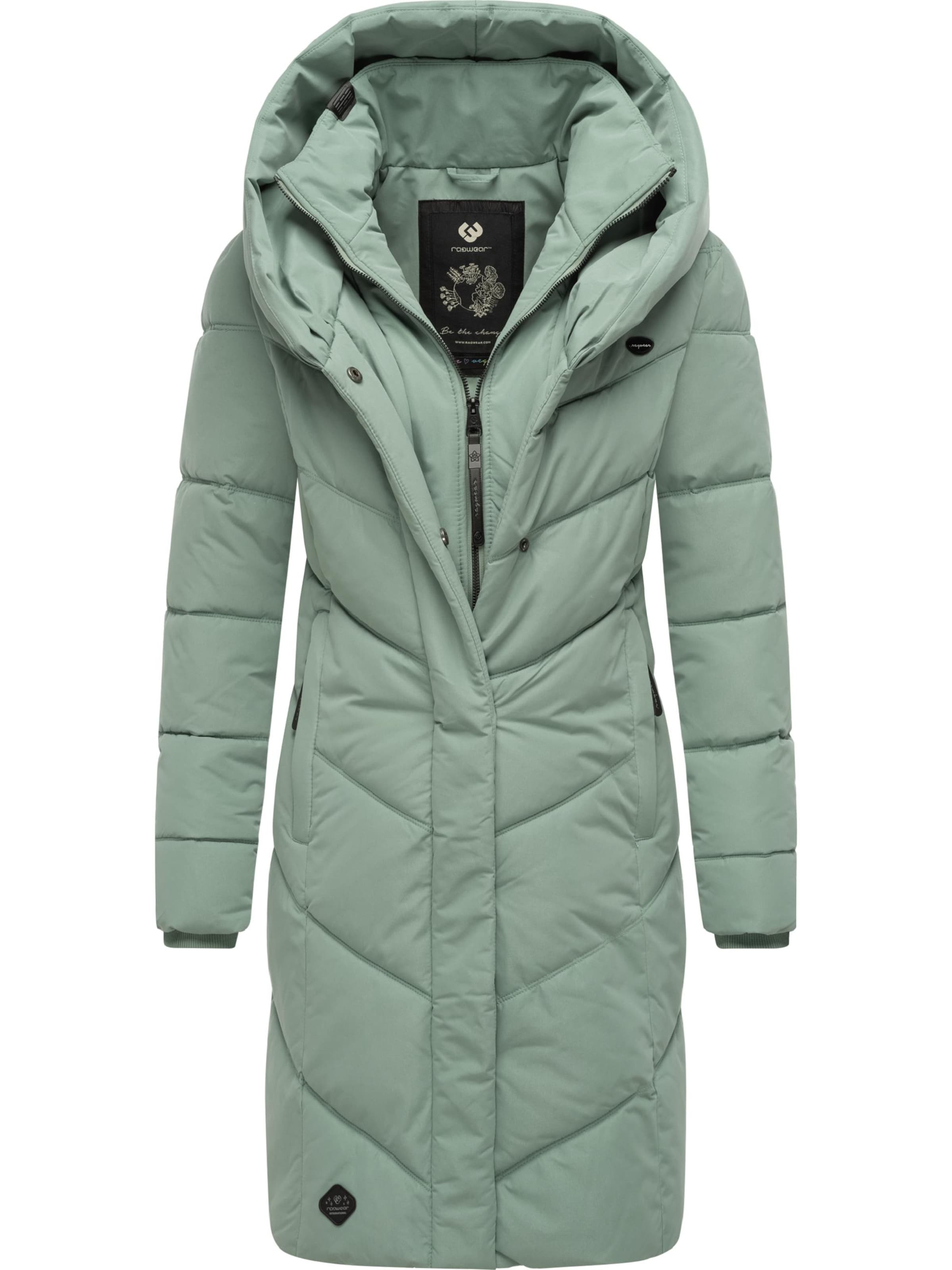 Ragwear Talvemantel 'Natalka', värv roheline