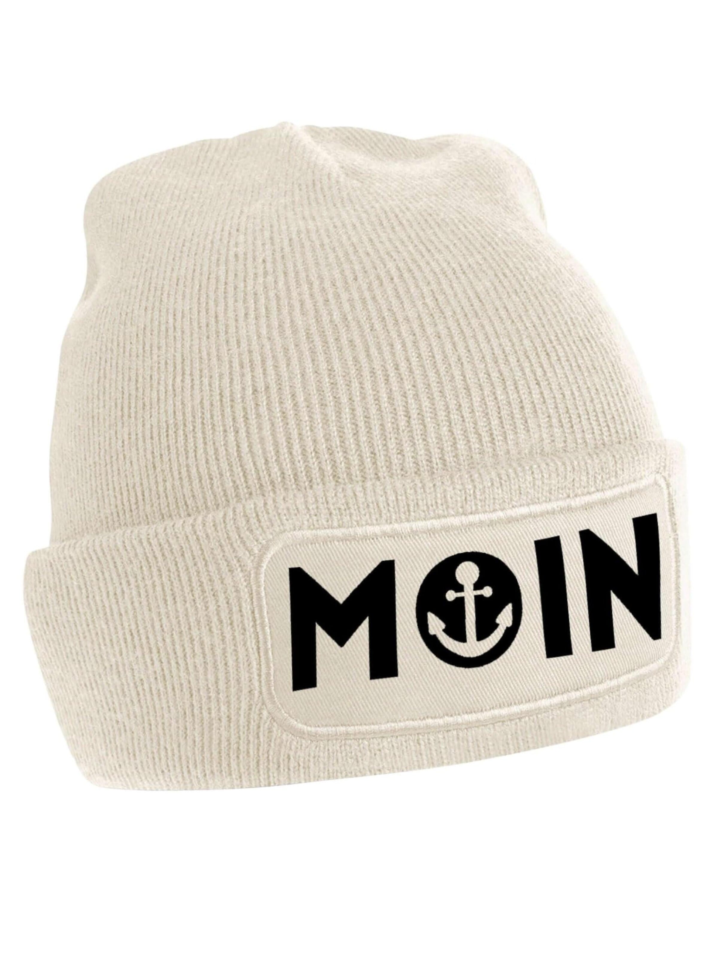 Youth Designz Mütze 'Moin'‌‌‌‌‌‌‌‌ in Beige