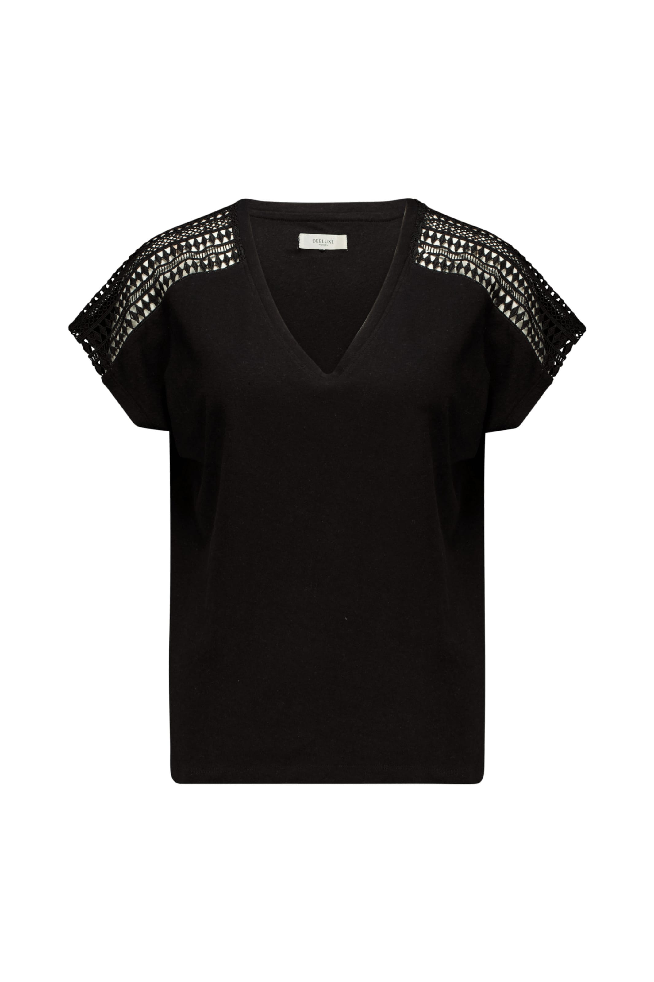 T-shirt 'Ivana' Deeluxe en noir : devant