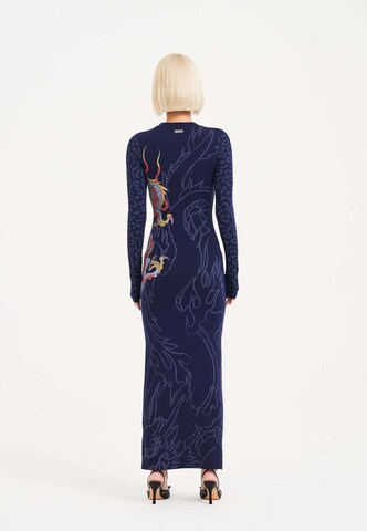 Robe 'Dragon Flame' Ed Hardy en bleu
