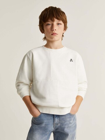 Scalpers Sweatshirt 'Company' in White: front