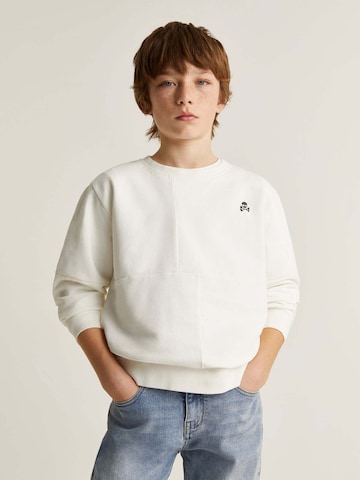 Scalpers Sweatshirt 'Company' i hvid: forside