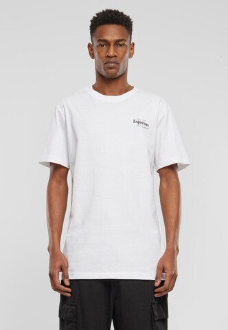 T-Shirt 'Espresso M Club' Mister Tee en blanc